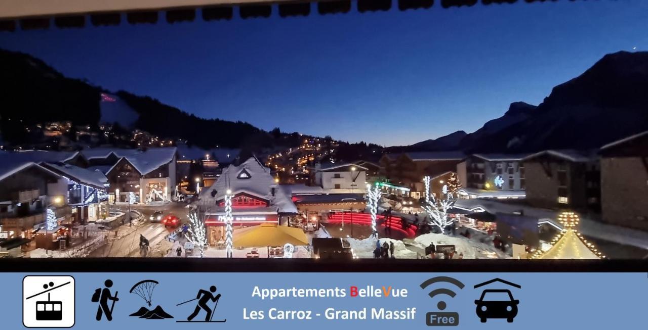 Bellevue Centre, Wifi, Mountain View Apartment Les Carroz d'Araches Luaran gambar