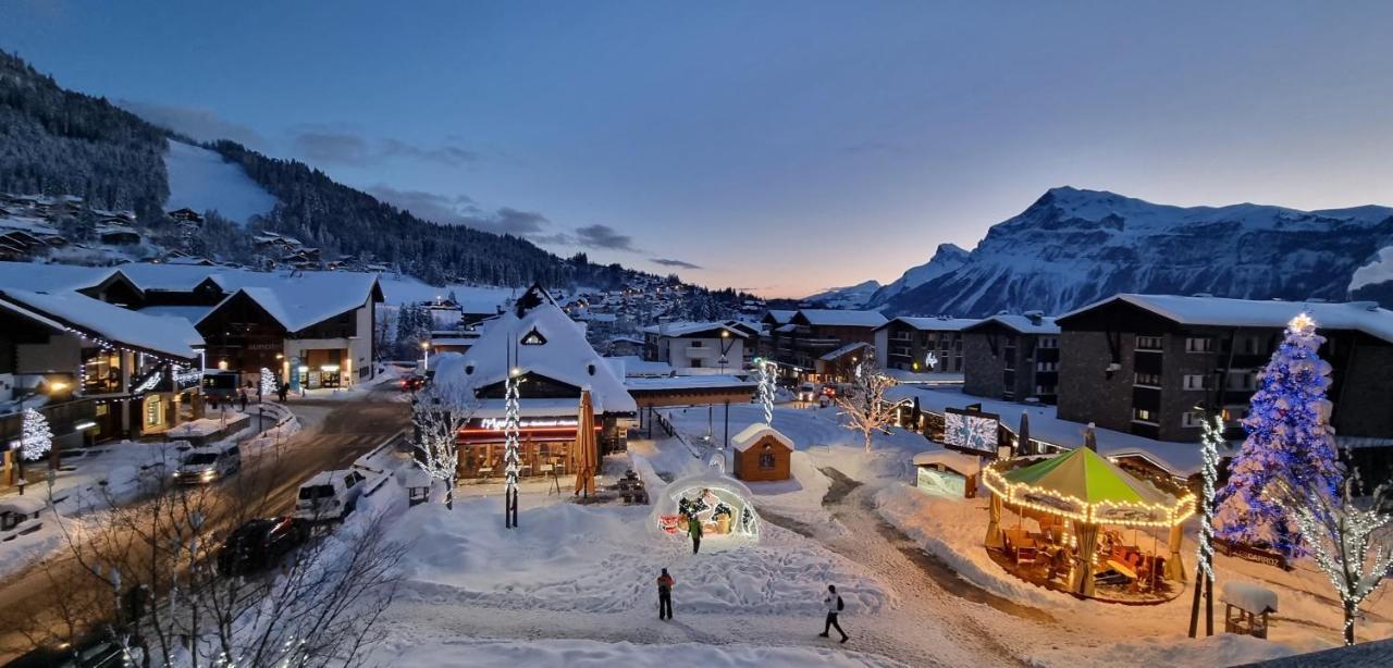 Bellevue Centre, Wifi, Mountain View Apartment Les Carroz d'Araches Luaran gambar