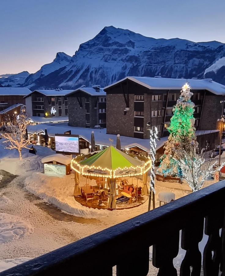 Bellevue Centre, Wifi, Mountain View Apartment Les Carroz d'Araches Luaran gambar