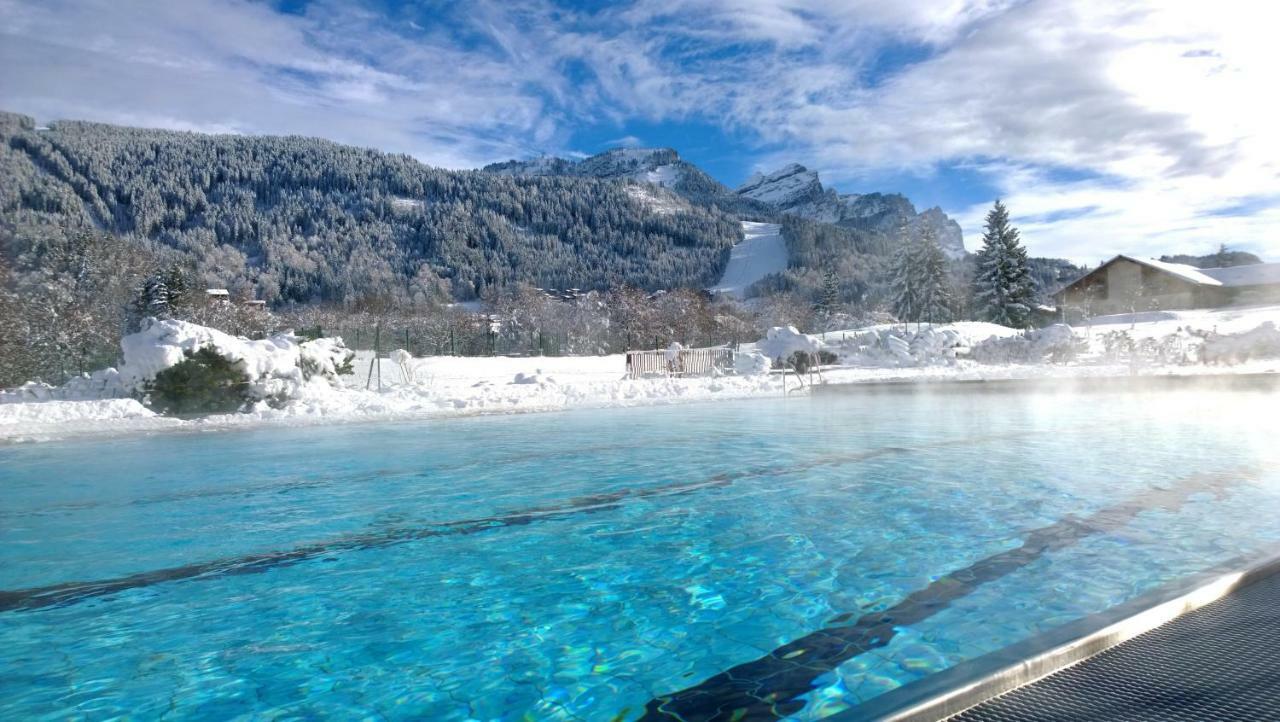 Bellevue Centre, Wifi, Mountain View Apartment Les Carroz d'Araches Luaran gambar